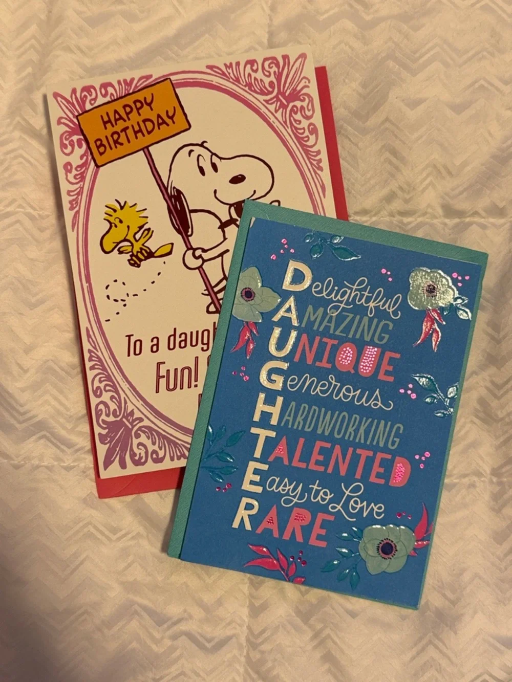 🌻 Bundle of 2 Hallmark Happy Birthday Daughter Cards